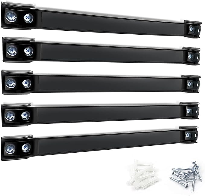 DGSL Magnetic Tool Holder Strip 5 Pack, 12 In Heavy Duty Tool Organizer Magnetic Strip, Tool Magnet Bar For Garage Tool Organization