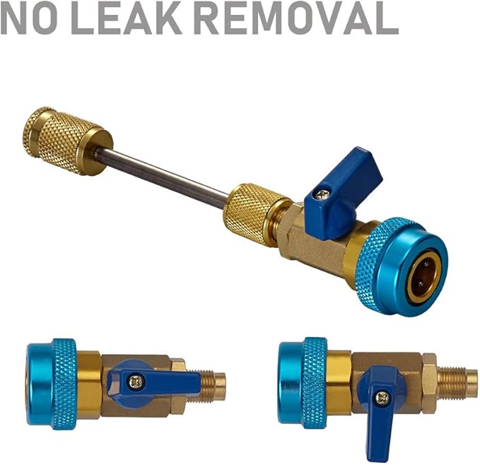 Lichamp Automotive AC R134A R1234YF Valve Core Remover and Installer Tool Set, for Standard and JRA Valve Core Couplers
