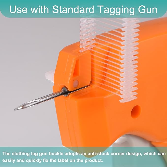 uxcell 5000pcs 0.8 Inch(20mm) Micro Tagging Gun Fasteners, Tag Pins Clothing Tagging Barbs Attachments Plastic Garment Price Tag Barb for Clothes, Purple