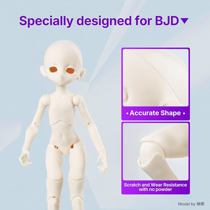 RESIONE Tough 3D Printer Resin, 3D Printing Liquid for BJD & Articulated Figures – Non-Yellowing, Wear Resistant, Drop-Resistant, ABS-Like UV Resin for LCD DLP MSLA Printers, Ultra White, 1KG