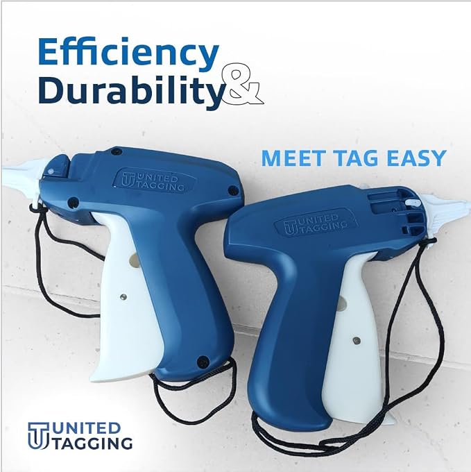 UT-H01 Professional Tagging Gun Kit — Industrial Grade Metal Needle, Price Tag Attacher for Clothing, Retail Store, Warehouse, Consignment — 500 Barbs Fasteners Included