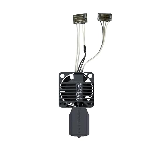 Bambu Lab High Flow Hotend – ObXidian™ 0.4mm Nozzle Compatible with X1C (X1-Carbon), Bambu Approved – 60% Increased Flow Rate, Faster, Smoother 3D Printing, Easy Drop-in Installation