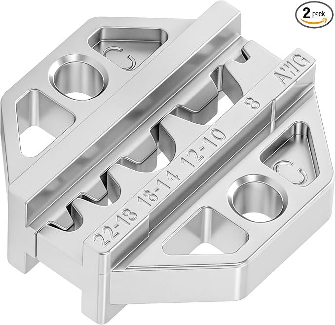 haisstronica Crimping Die for Non-Insulated Terminals, 22-8 AWG