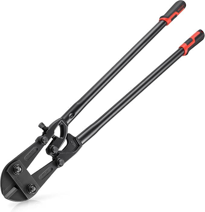 MAXPOWER 36-inch Bolt Cutter, Drop Forged Cr-Mo Adjustable Jaws, Heavy Duty Bolt Cutter for Cuting Chains, Wire, Screw, Rivet