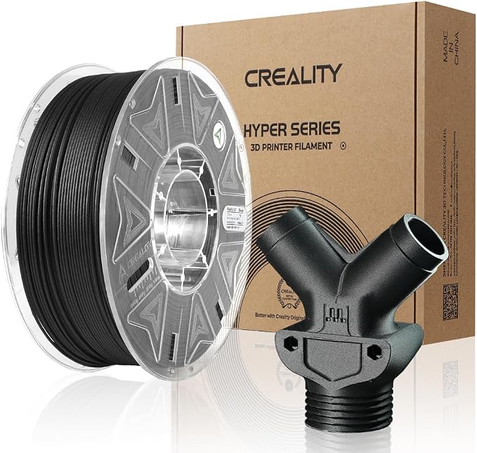 Creality Hyper PA612-CF 1.75mm 1KG, Halloween Gifts 3D Printer Filament - 15% Carbon Fiber Nylon Filament Reinforced - High-Strength, Low-Hygroscopic & Precision Molding for Industrial Applications
