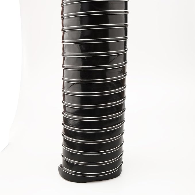 AC PERFORMANCE 5" ID Automotive Silicone Flexible Brake Cooling Air Ducting Induction Intake Pipe Hose, Length 1 Meter (3.3 Feet), Black