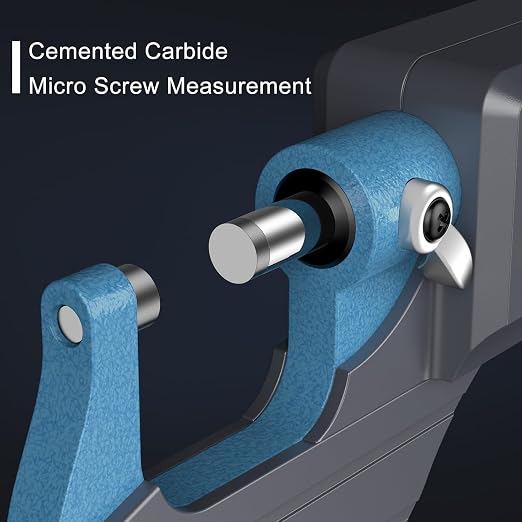 HDLKNAK Digital Micrometer, Outside Micrometer Precision Measuring Tool, 0-1"/0-25 mm, Outside Micrometer Set, 0-3" Machinist Micrometer