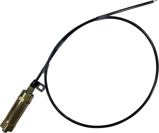 Throttle Control Mechanism for Gas Engine Air Compressors, Cable Whip Style (8HP - 13HP Engines, 48" Throttle Control Cable)