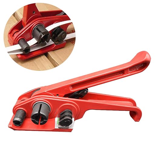 Poly Strapping Tensioner Cutter and Sealer Manual Banding Tool Strapping Packing Kit Set for Width 1/2" -3/4" Polyproplyn and Polyester Plasticstrap Cord