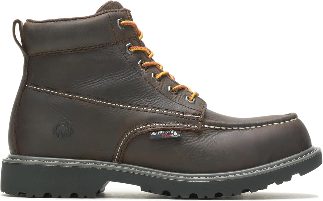 Wolverine Men's Floorhand Moc Toe 6" Steel Toe Waterproof Work Boot