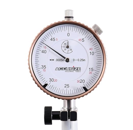 Accusize Industrial Tools Dial Bore Gauge Set, 6-10" x 0.0005", EE20-5010 | 10" Stem Length, Self-Centering, Chrome-Plated Handle, Insulated Grip