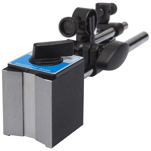 Dial Indicator with Magnetic Base Holder Differential Backlash Gauge 0-1.0" Tester Gage Gauge Fine Adjustable Long Arm 0.001" Precision 11