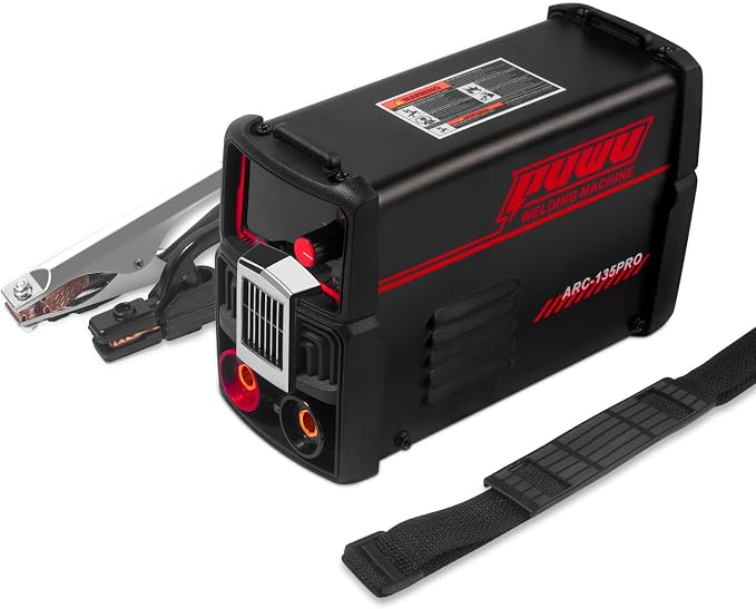 110V 135A Stick Welder Lift Tig Welder Portable Welding Machine with Overheat Protection,Electrode, Digital Screen, Quick Connector with Hot Start - MINI MMA Arc Welder