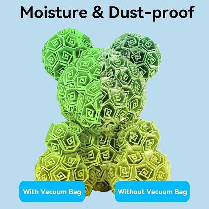 Creality 3D Printer Filament Storage Bags 35 x 35CM, 12 Transparent Sealed Bags Dust Proof Humidity Resistant Keeping Filament Dry, Reusable Vacuum Storage Bags Filament Vacuum Bags