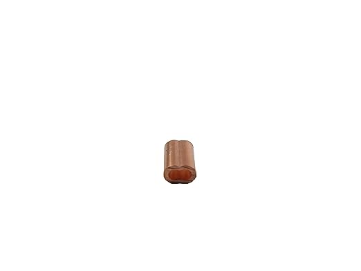 SwageRight MIL-SPEC Copper Swage Sleeves Clip & Ferrules (5/16 inch) – Oval Duplex Wire Rope Cable Crimping Loop Fittings (Pack of 5)