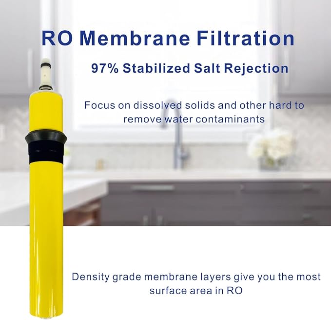 Hydrotech Compatible Reverse Osmosis Replacement Filter Set With Membrane 33001068-25 GPD