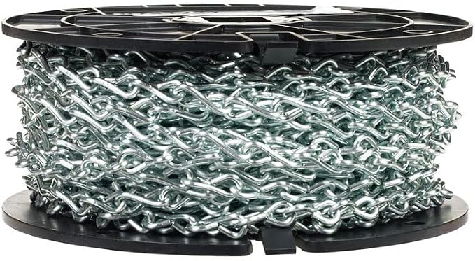 Campbell Tool Chain Single Jack Link #12 Zinc Plated 100' Per Roll