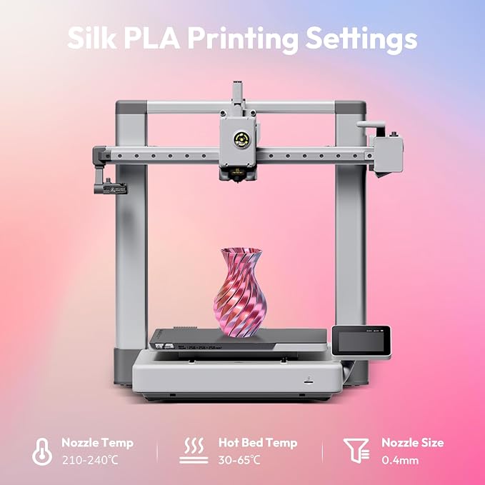 AMOLEN Silk PLA 3D Printer Filament Bundle, Shiny Silkverse 4 Colors in 1 Filament 1.75mm Pack Multi Color from 4 Angles, 4×200g