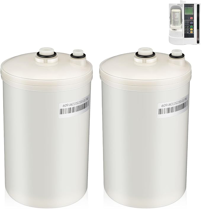 Qualirey 2 Pack Premium Filter Replacement Compatible with HG-N Type Water Ionizer, NSF 372 Certified, Compatible with Enagic Kangen LeveLuk SD501, JrIV, KANGEN 8(Not Original Type Before 2010)