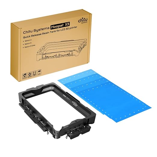 Chitu Systems Upgraded Hoopat X3 Quick Release Resin Vat for ELEGOO Saturn 3/Saturn 3 Ultra/Saturn 2 3D Printers with 3Pcs Pre-Hole ACF Release Film& Seal Ring, Swap in 1min for Easy Printing