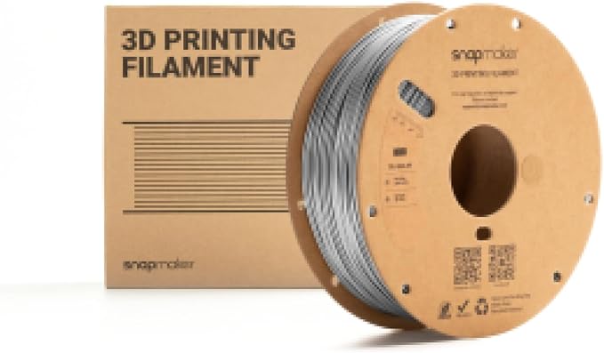 Snapmaker TPU Filament 1.75mm,TPU 95A HF 3D Printer Filament Flexible Soft with High Elasticity,High Speed Printing,Dimensional Accuracy +/- 0.03mm,1kg(2.2lbs) (Gray)