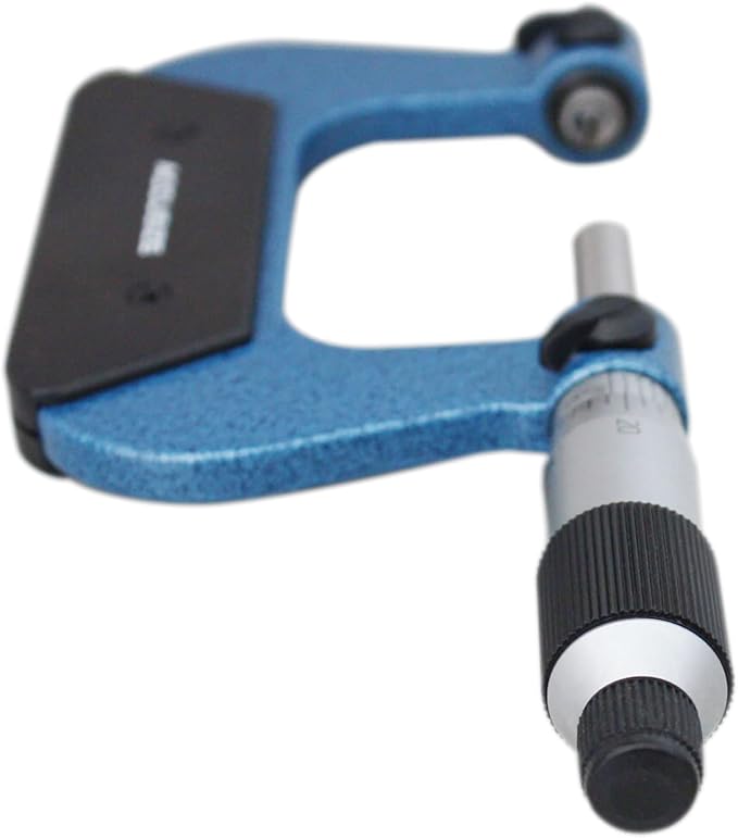 Accusize Industrial Tools 1-2'' X 0.0001'' Screw Thread Micrometer with 5 Anvil in Fitted Box, S916-C751 | 5 Anvil Sets: 44-28, 24-14, 13-9, 8-5, 4.5-3.5 TPI, 0.0001" Resolution, ±0.00016" Accuracy