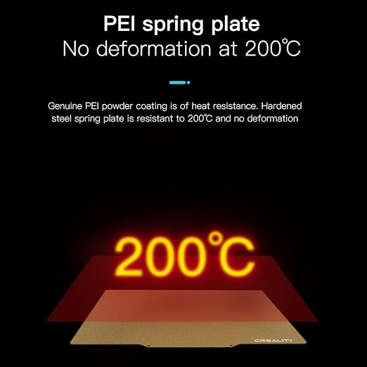 Creality CR-6 SE PEI Print Bed Kit, 3D Printer Parts Printing Plate Frosted PEI Surface and Magnetic Bottom Sheet Flexible Steel Platform for CR-6 SE 255 * 245 * 2mm