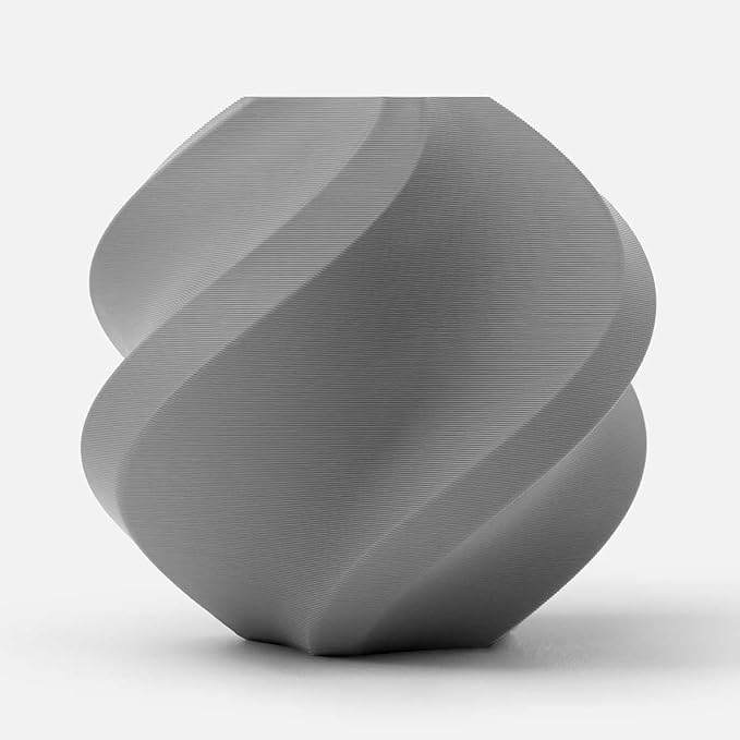 Bambu Lab PLA Filament Matte 3D Printer Filament 1.75mm PLA 1kg High Tenacity Eco Friendly - Gray (10103) - Refill