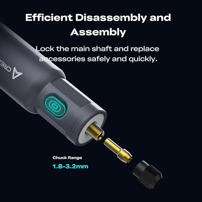 Creality Cordless Rotary Tool Kit, Multi-Functional 6 Variable, High Speeds Max 18000 RPM, 1500mAh Long Battery Life, Cordless Handheld, Portable Storage