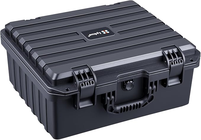 Lykus HC-4020 Waterproof Hard Case with Customizable Foam Insert, Interior Size 15.94x13.15x7.01 in, Suitable for laptop, electronics and more