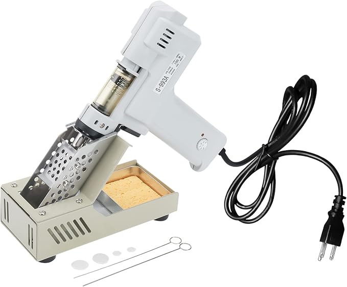 Desoldering Gun S-993A 110V 100W 50HZ Electric Desoldering Gun Solder Sucker Gun Suction Tin Gun with Vacuum Desordering Pump