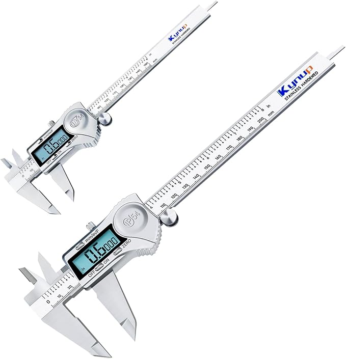 Kynup 6 Inch / 8I NCH Digital Caliper, Calipers Measuring Tool with IP54 Waterproof Protection, Stainless Steel Design (150/200mm)