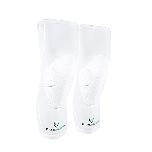 Knee Pads | Compression Sleeve Joint Protection | Shock Absorbing Technology | Men Women Kids, White, Size XL