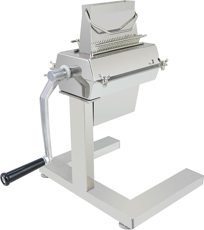 Hakka Commercial Meat Tenderizer, Manual Meat Tenderizer Machine Stainess Steel 5 inch/125mm 27 Knife Meat Flatten Tool for Steak