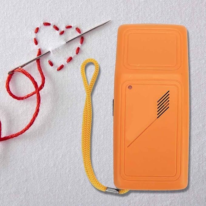 Universal Needle Detective Handheld Metal Detector | Needle Detection High Accuracy Needle Scanner Metal Detector Sound Alarm with Test Card, Orange