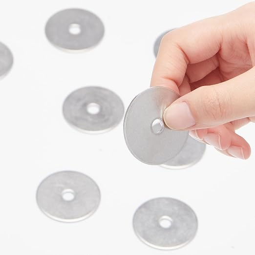 Hotop 100 Pieces Stainless Steel Fender Washers 18-8 Stainless Steel Flat Washer (1/4" X 1-1/2")