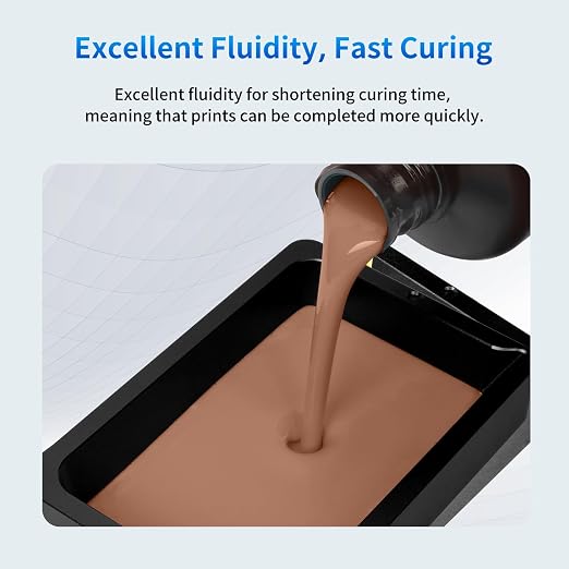 ANYCUBIC Upgraded 8K 3D Printer Resin, 3D Printing Resin with High Precision and Quick Curing & Excellent Fluidity for LCD 4K/6K/8K/12K/16K 3D Printing (Crimson Clay, 1kg)
