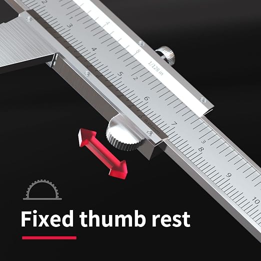 Caliper Vernier Caliper Carbon Steel 0-8Inch/Metric Range 0.05/0.0078" Resolution Dual Reading Scale Metric Calipers Caliper Measuring Tool with 0mm-200mm Range 0-8L DRINYOUNG 303-007