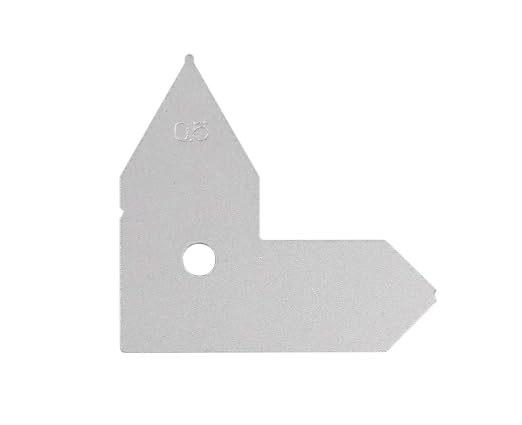 Accusize Industrial Tools 26 Pc Radius Gauge Set Metric 0.5 mm -13.0 mm Gauges with Holder, 3602-5026