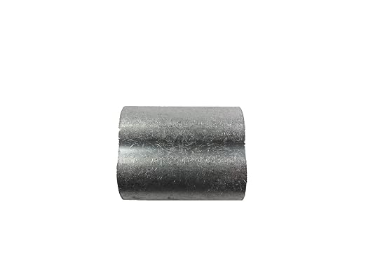 MIL-SPEC Aluminum Swage Sleeves Clip & Ferrules (7/32 inch) – Oval Duplex Wire Rope Cable Crimping Loop Fittings (Pack of 50)