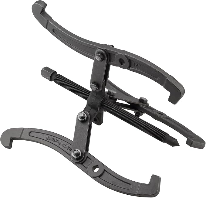 ChgImposs 14 Inch 2 Jaw / 3 Jaw Gear Puller, Multifunction Standard Carbon Steel Bearing Puller with 4 Single Hole Claw Pullers for Car/Mechanical Repairing