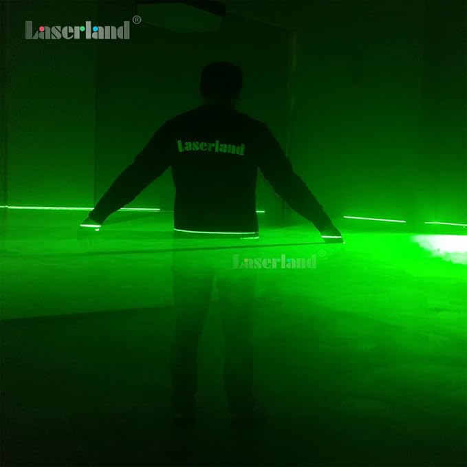 532nm Green Line Module for Halloween Scary House Laser Swamp Laser Pond Haunted House Garden Yard Decoration NOT for Alignment (Focusable Class IIIr 12V with Adapter, Mount and Magnetic Base)