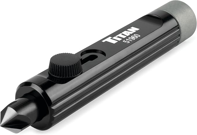 Titan 51960 Internal/External Tubing Deburring Tool, Brake Line Deburring Tool