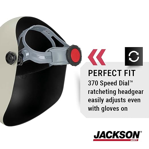 Jackson Safety PL280 Pipeline Welding Helmet - Shade 10 Flip Front Welding Hood - ANSI Z87.1 - Made in USA (Multiple Headgear Styles and Colors)