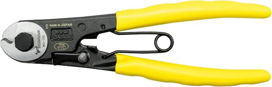 Tsunoda WC-150 Wire Rope Cutter 6-Inch, Cuts Steel Rope up to 4mm, No-Fray Clean Cut, Made in Japan