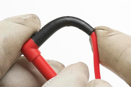 Fluke TL175E TwistGuard Double Insulated Silicone Test Lead Set with Removable 4mm Lantern Tips, 2mm Diameter Probe Tips