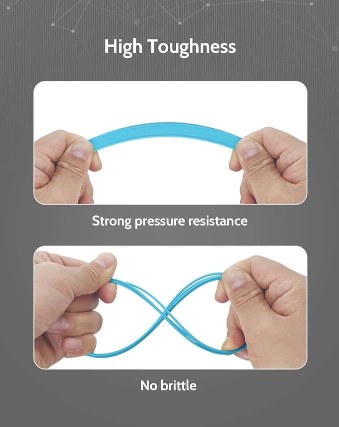 DURAMIC 3D PLA+ Printer Filament 1.75mm PLA Plus Neatly 2Kg Spool(2.2lbs) | PLA Pro Tougher and Stronger, Dimensional Accuracy Probability +/- 0.02mm Light blue