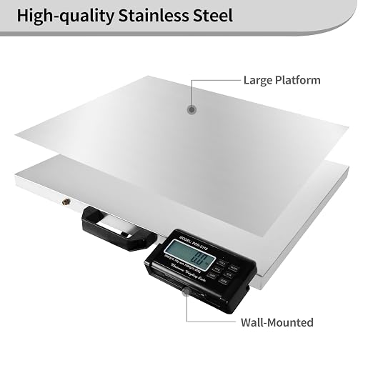 Digital Livestock Scale 660Lbs x 0.2Lbs,21'' x 17'' Veterinary Scale Pet Vet Scale Stainless Steel Platform Animal Scale,Electronic Postal Scale, Industrial Floor Scale