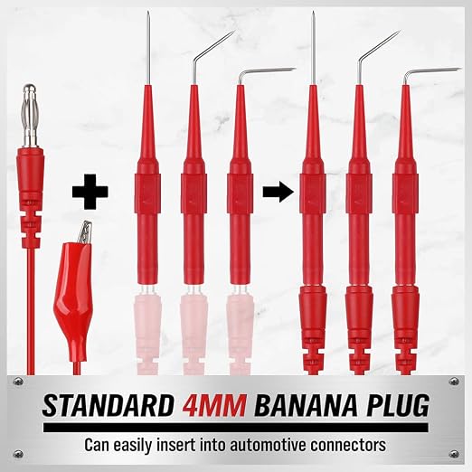 SWANLAKE 22-Piece Back Probe Kit, Multimeter Back Probe Pins with Test Leads and Alligator Clips, Automotive Electrical Circuit Diagnostic Tool Set for Car Repair
