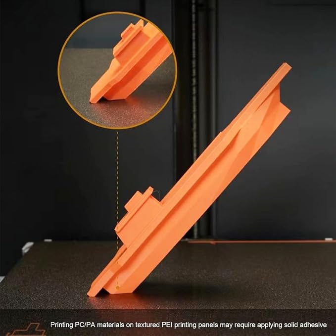 HzdaDeve PEI Sheet for Bambu Lab X1/X1C/P2S/P1P/P1S/A1 Carbon Build Plate Heated Bed Spring Steel Flexible Platform 257.5x257.5 mm Double Side Textured Board for 3D Printer (Gold)